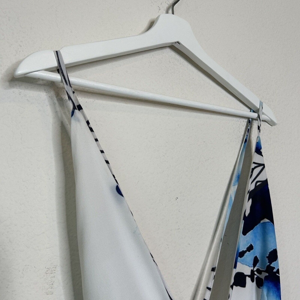Tobi Island Living Blue and White Tropical Jumpsuit S - Picture 3 of 9